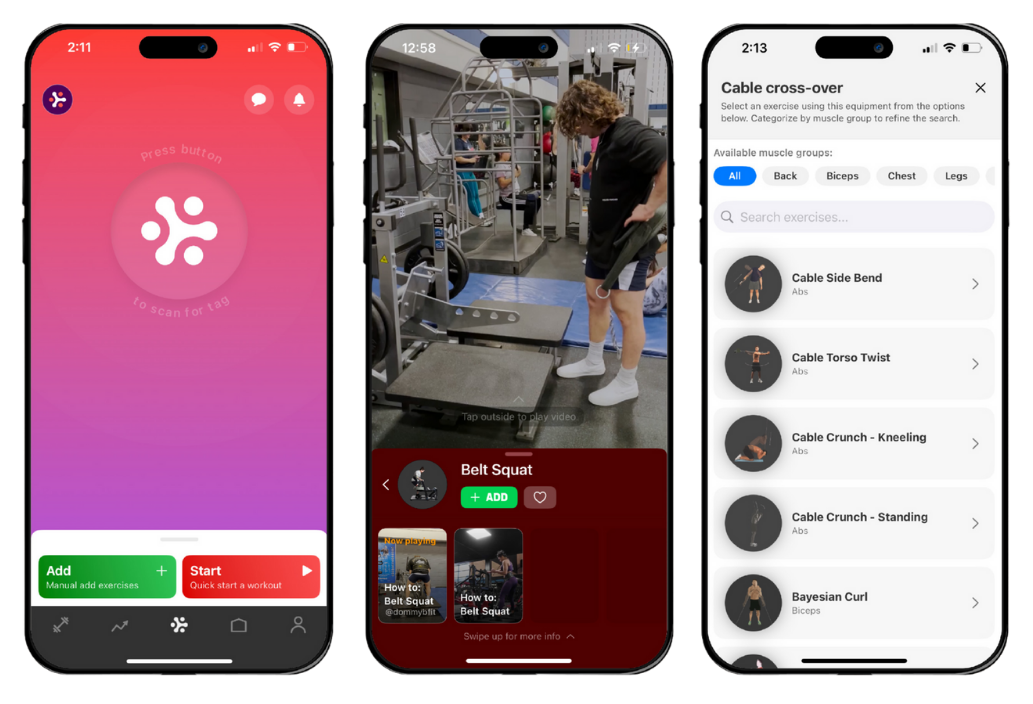 Redprint Fitness App Screenshots